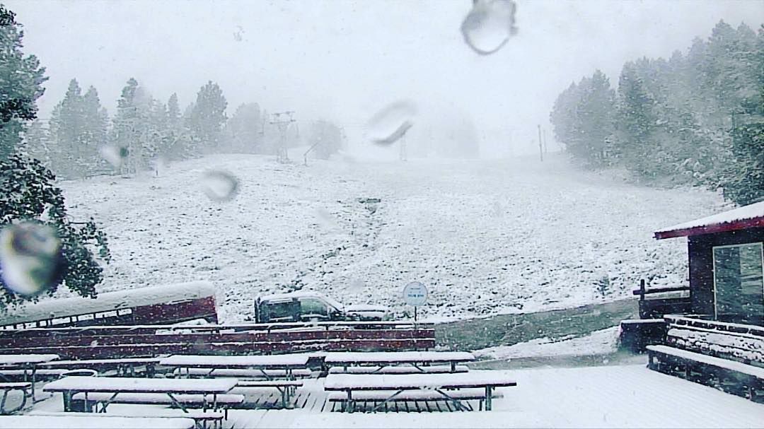 A snowy June morning at Great Divide Ski Area